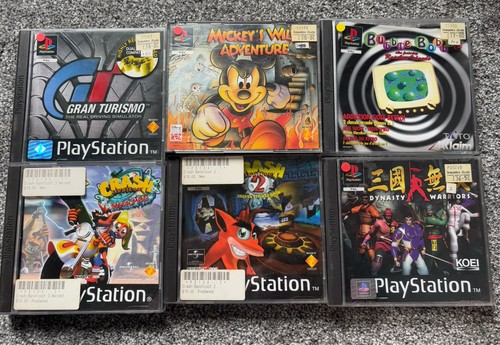 Six genuine playstation ps1 - six,