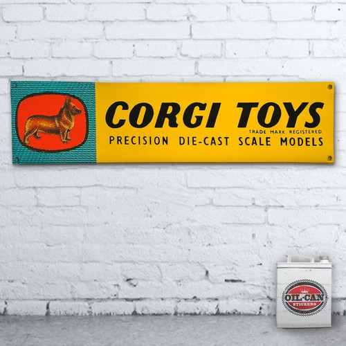 Corgi toys advert banner - toys,