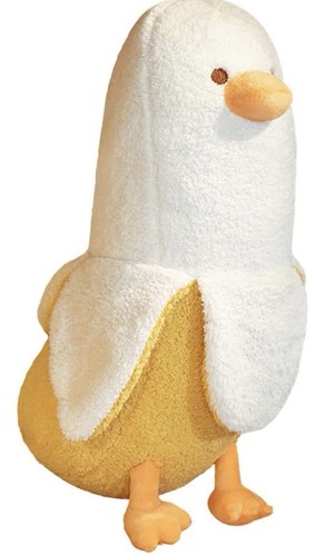 Banana duck plush 50cm - banana,