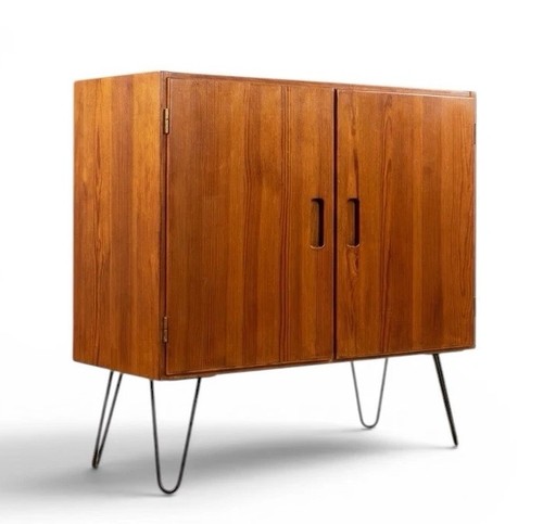 Danish solid pine cupboard - danish,