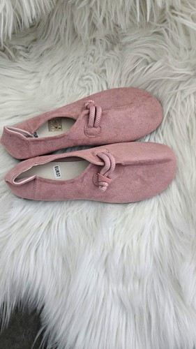 Womens pink suede slip - pink, on