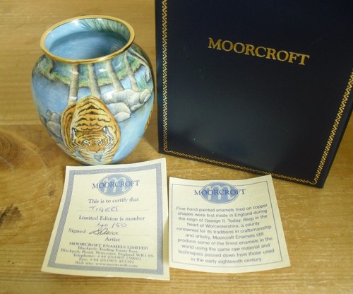 Boxed ltd moorcroft enamels - ltd,