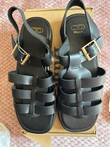Dune lingo black - black, leather