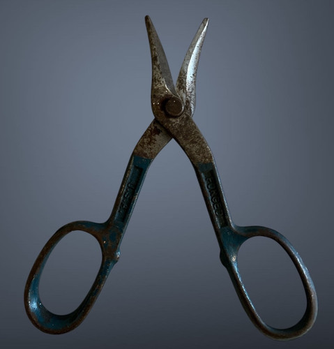 Vtg forged steel tin snips - vtg,