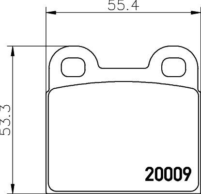 Mintex mdb1012 front - front, rear