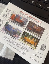 Isle man 1993 mint railway - isle,