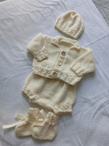 Hand knitted baby 4 - knitted, piece