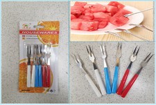 Set of 6 Small Fruit Forks