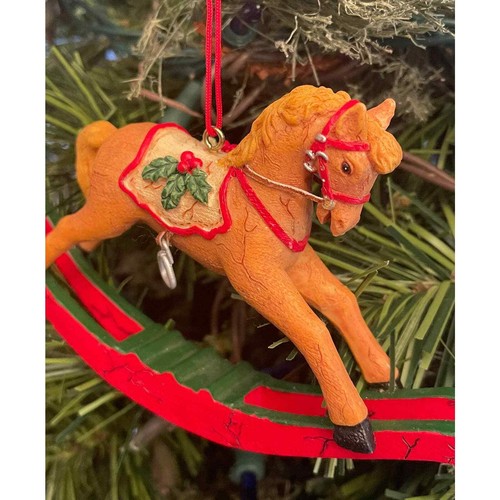 Rocking horse ornament vintage - horse,