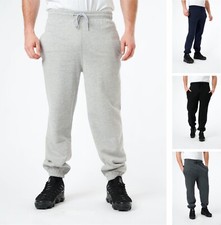 Mens Fleece Trousers Joggers Elasticated Cuffed Jogging Bottoms Track Pants 
