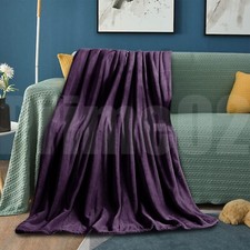 Faux Fur Fleece Blanket Super