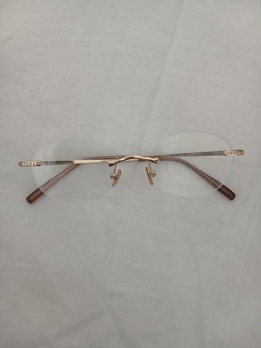 Gold rimless oval glasses - rimless,