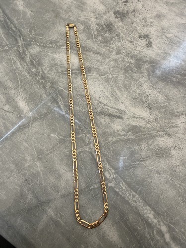 9ct gold figaro chain - 9ct,