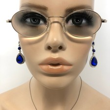 Nicola Glasses Frames Gold Full Rim Round Oval Eyeglasses Spectacles Frame Only