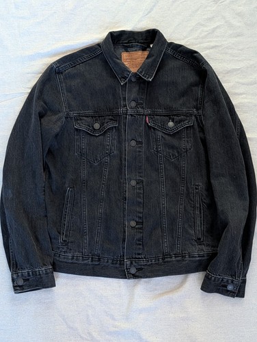 Levis denim black jacket mens