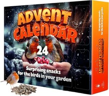 Bird Food Advent Calendar 2025 - Assorted Wild Bird Seeds 24 Days Xmas Countdown
