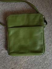 Osprey Crossbody Bag green Leather Shoulder Handbag PRELOVED