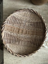 vintage rattan wicker sea grass basket bowl