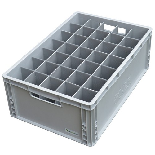 Glass storage crate containers - storage,