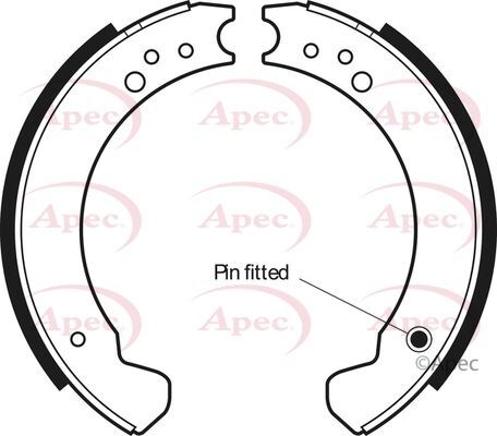 Apec brake shoe front rear - apec,