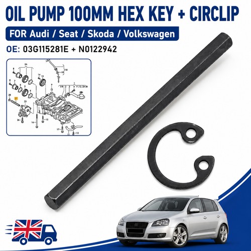 Oil pump balance shaft - pump, hex