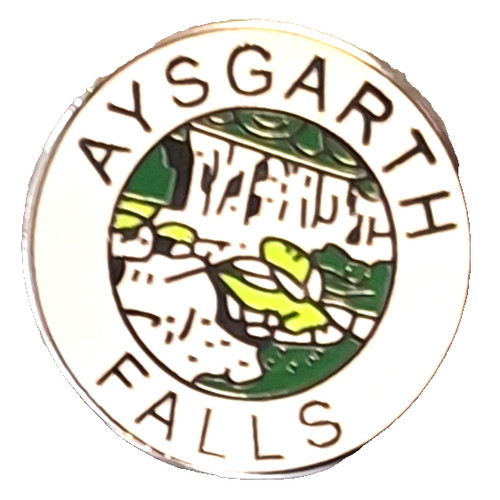 Aysgarth falls pin badge - aysgarth,