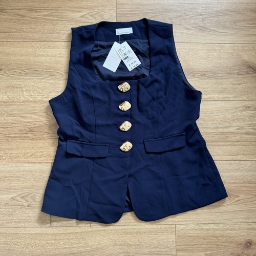 Quiz navy blue - blue, button