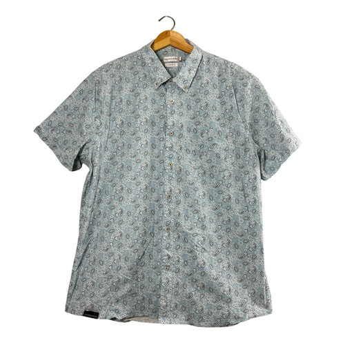 Men light blue paisley - men's,