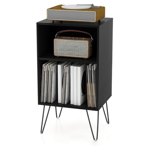 Wooden record player holder - record,