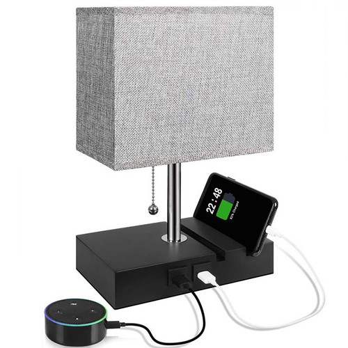 Usb bedside table lamp desk - usb,