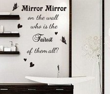 Wall Sticker Quotes Mirror