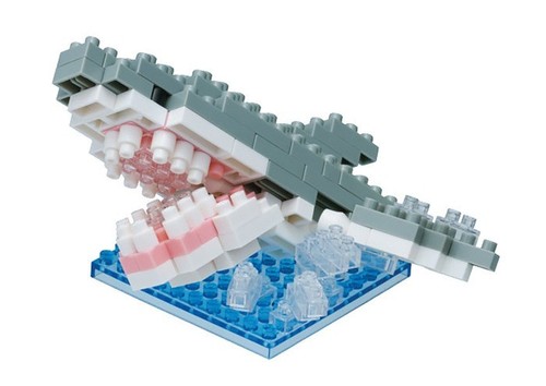 Nanoblock great white shark - white,