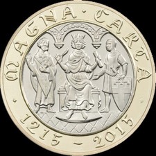 2015 Magna Carta Circulated £2 Coin