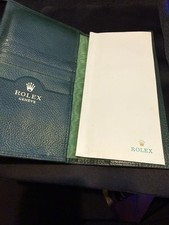 Rolex  green wallet and