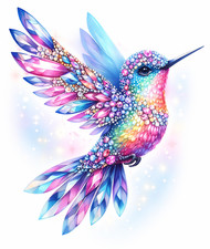 RAINBOW HUMMINGBIRD CAR VINYL