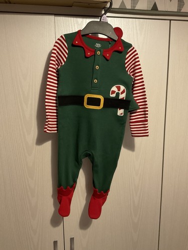 Baby christmas elf babygrow - christmas,