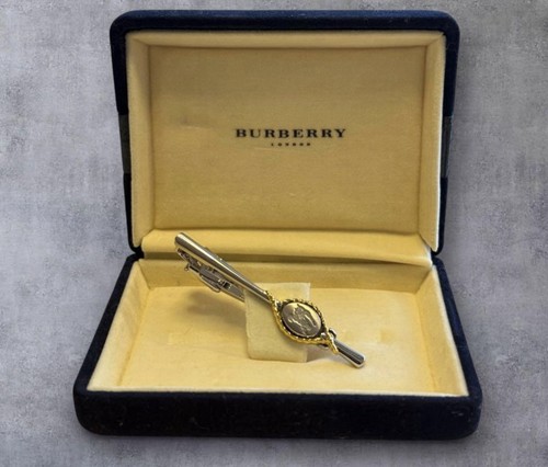 Burberry tie clip bar silver - clip,