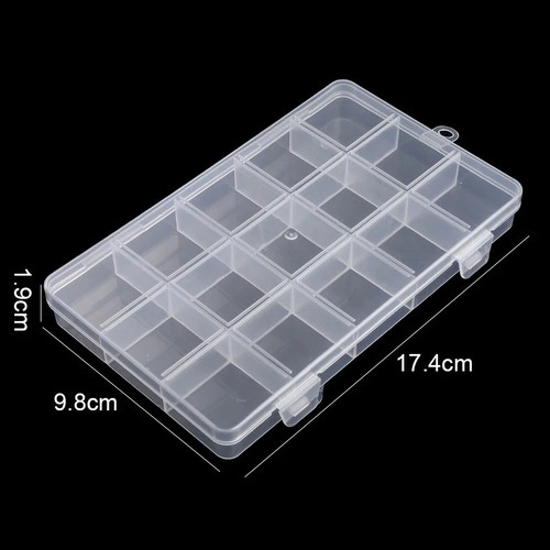 Clear plastic jewelry box - clear,
