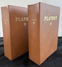 Pair Of Vintage Playboy Large Hardback Binder Magazine Holders From 1970’s Lot 2