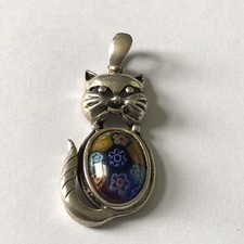 Cat Brooch Hall Marked