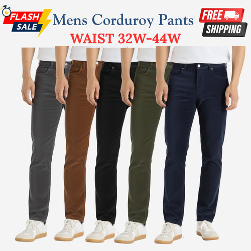 Mens corduroy trousers formal - mens,