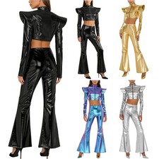 Women Costume Tank Set Zip Up