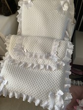 Dolls white Pram Set For Silver Cross Pram