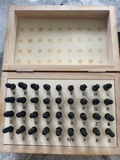 Metal Number and Letter Stamps 36-Piece Set
