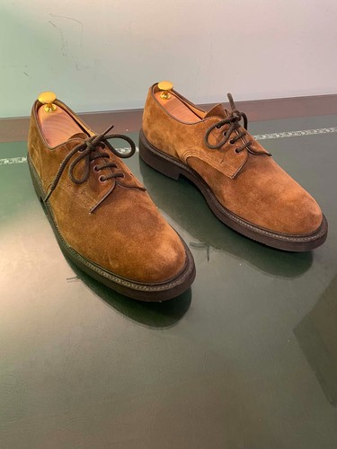 Tricker brown suede derby - tricker’s,