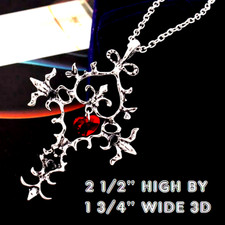VAMPIRE RED HEART CROSS GOTH