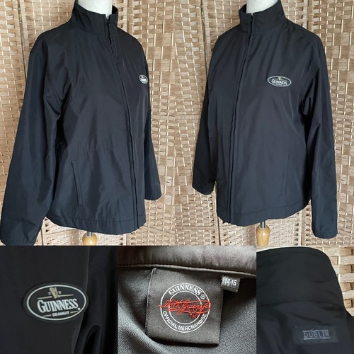 Guinness black full zip - guinness, jacket