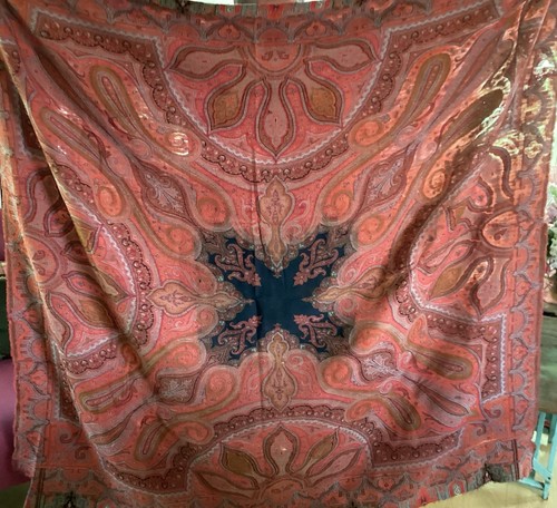 Antique wool paisley - wool, woven