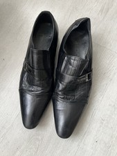 Men's Leather Shoes Slip On Size 44 Black Formal Shoes Smart Casual Aldo