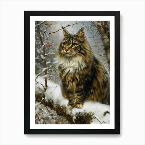 Norwegian forest cat relief - norwegian,